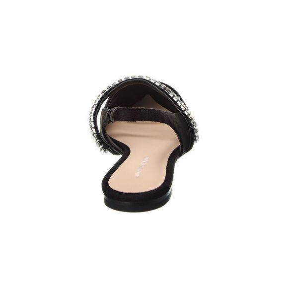 Stuart Weitzman Black Flats with Silver Accents - Picture 3 of 7